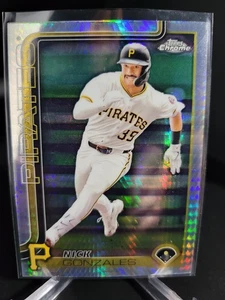 2025 Topps Chrome- Nick Gonzalez #222 Prism Refractor Pittsburgh Pirates - Picture 1 of 4