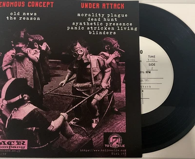 Venomous Concept / Under Attack - Split EP 2022 To Live A Lie – TLAL 243 EX/EX - Image 1 of 4