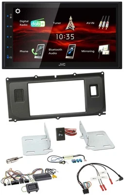 JVC USB Bluetooth Lenkrad DAB 2DIN Autoradio für Land Rover Evoque ab 2014 - Bild 1 von 4