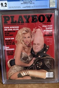 Vintage Playboy Magazine - Aug 1993 Pamela Anderson & Dan Aykroyd CGC 9.2 Grade - Foto 1 di 2