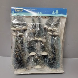 Carole Towne Collection 21 Piece Assorted Size Christmas Village Trees- New - Picture 1 of 3