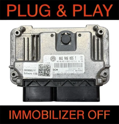 VW Volkswagen Jetta 2012 2013 2014 2,0 L motor ordenador 06G906055T programado Foto 1 de 4