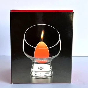 Candelabro de vidrio Dansk de colección estilo MCM diseño belga luz de té nuevo - Imagen 1 de 5