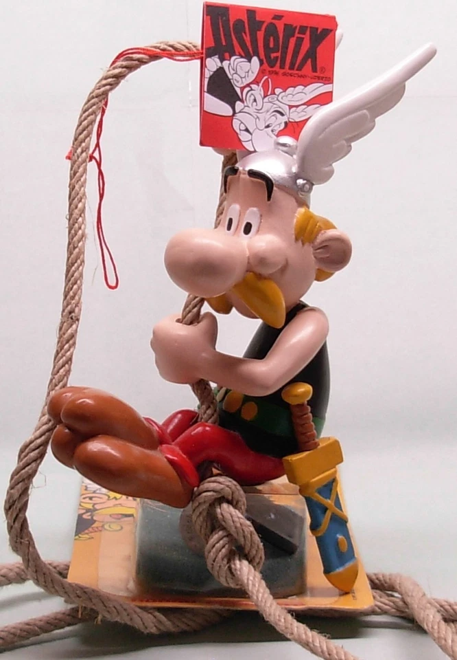 Asterix KUNSTHARZ Fa.Pixi 40709 Asterix am Seil hängend sur corde , resine - Bild 1 von 1