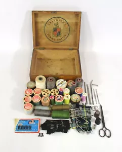Vintage/Antique Chadwick's Sewing Cotton Box with Materials - Picture 1 of 16