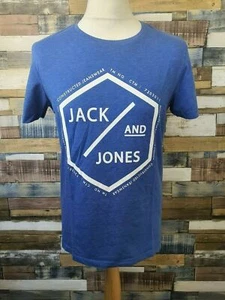 Camiseta Jack and Jones Hombre Azul Logo Talla L - Imagen 1 de 8