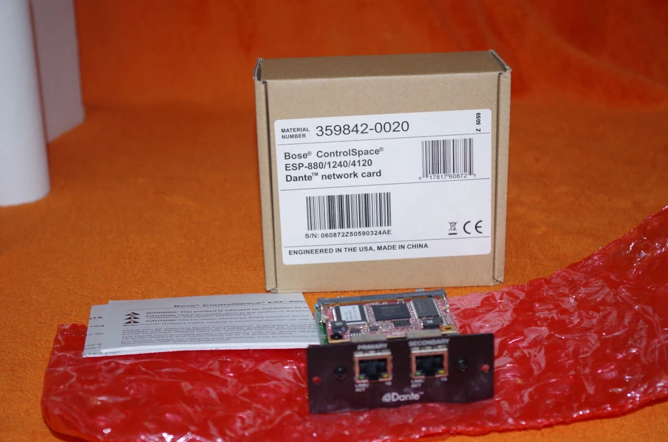 SCHEDA DI RETE BOSE ESP-880/1240/4120 DANTE - Immagine 1 di 1