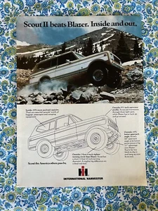 Vintage 1976 International Harvester Scout II Print Ad - Picture 1 of 7