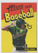 2022 Topps Heritage Minor League Pedro Pineda 1973 Pack Cover - 73PC-10 - A's