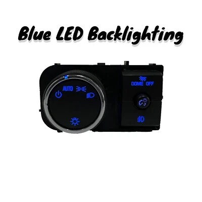 Interruptor de faros Silverado Sierra 2007-13 nuevo - LED azul Foto 1 de 4