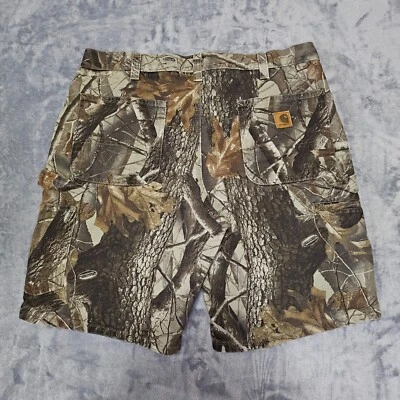 Vintage Carhartt Realtree Camouflage B191 CMO Carpenter Shorts Men's Size 36 - Image 1 of 4