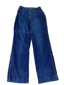 Vintage 80s Calvin Klein Jeans High Rise Denim Wide Leg Women's W26 Thick USA - Picture 1 of 7