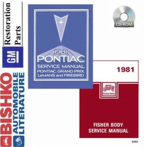 1981 Pontiac Firebird Bonneville Shop Service Repair Manual CD Engine Drivetrain - Picture 1 of 1