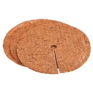 3pz Tappetino Anello Pacciamatura Fibra di Cocco 15" Spessore Coir Tree Protezione Radice Terreno Copertura - Foto 1 di 5
