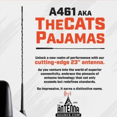 THE ORIGINAL  23" The Cats Pajamas ANTENNA MAST, FITS: 2006-2026 GMC Sierra 1500 - Image 1 of 4