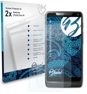 Bruni 2x Protective Film for Motorola (Droid) Razr M Screen Protector - Picture 1 of 4