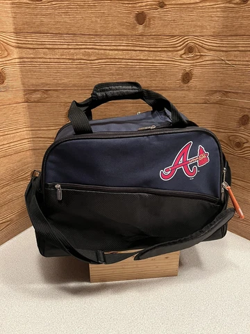 Vintage Genuine MLB Atlanta Braves Duffle Cooler Bag Drinks With Bottle Opener Cover