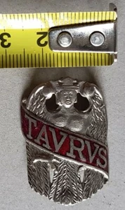 Taurus Emaille Fries Wappen Fahrrad Vorkriegszeit Original - Bild 1 von 2