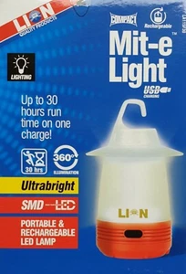 Lion Portable Ultrabright Lantern 6 Watt 400 Lumen Camping Caravan Tent Shed - Bild 1 von 6