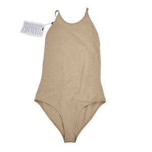 Rag & Bone Rooney Cross Back Bodysuit Beige Women’s Size Small NEW Minimalist - Picture 1 of 11