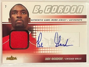 2004-05 Fleer Ben Gordon Rookie Patch Auto RPA Gold /25 Game Worn Jersey FAJ-BG - Picture 1 of 3