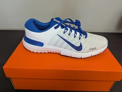 NEW IN BOX MEN'S NIKE FREE GOLF NN SHOES, COLOR: WHITE/GRAY/BLUE, SIZE: 10 - Image 1 of 3