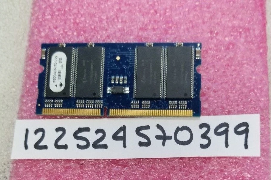    256MB 1RX8  SDRAM SD SYCH PC133 CL2 144PIN  NON-ECC  SODIMM  SINGLE RANK 32X8 - Image 1 of 1