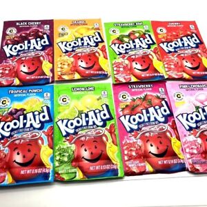Kool Aid American Powder Mix Drink Single Sachets Packets Made in USA UK STOCK 