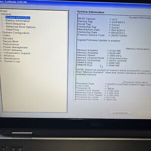 Dell Latitude E6530 15.6" Core i5-3340M 2.7GHz 6GB Ram For Parts Only, Read!!!