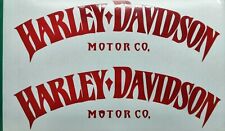 Harley Davidson Iron Tank Aufkleber in  Deeprot 20 ×6 cm.Top Neu 2 Stück 