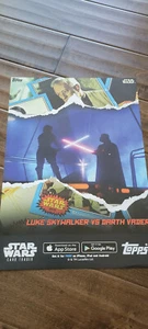2016 STAR WARS CELEBRATION EUROPE TOPPS LUKE SKYWALKER DARTH VADER POSTER 11X17 - Picture 1 of 1