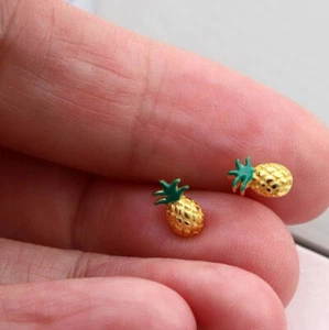Pineapple Mini Earrings - Picture 1 of 2