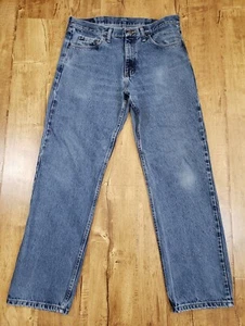 WRANGLER Relaxed Fit Jeans Herren 34X32 Mid Rise Bootcut Baumwolle Reißverschluss Blau Denim - Bild 1 von 12