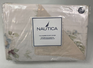 Nautica Bromley Floral Full Queen Duvet Comforter Cover Cotton New Bedding