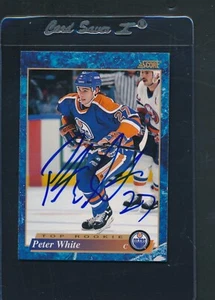1994/95 Score #629 Peter White Oilers Signed Auto *D6731 - Picture 1 of 1