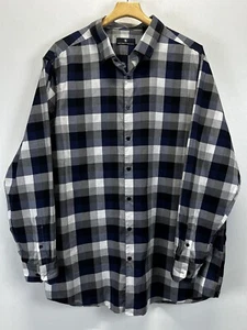 HART SCHAFFNER MARX Men's Long-Sleeve Casual Shirt With Check Pattern Size 3XT - Picture 1 of 6