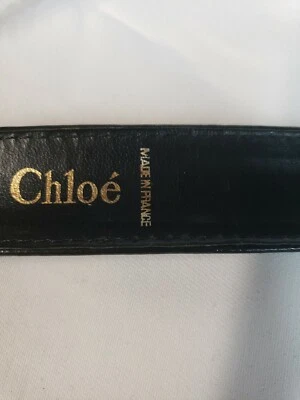 Cinturón para mujer Chloe charol hecho en Francia 25"-27" Foto 1 de 4