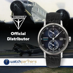 Junkers EXPEDITION SOUTH AMERICA Swiss Regulateur Auto watch Blue dial 6512-3 - Picture 1 of 3