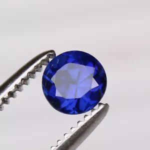 7 X 7 mm zafiro azul aciano real forma redonda brillante RARA piedra preciosa... - Imagen 1 de 6