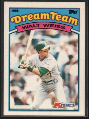 Walt Weiss 1989 K-Mart #4  Dream Team  Oakland Athletics - Image 1 of 2