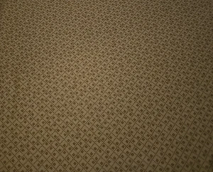 Vintage Cotton Fabric 2 Yards X 44" Golds With Diamond Pattern Sewing Quilting - Picture 1 of 8