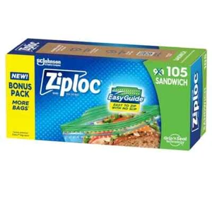 Bolsas de sándwich de almacenamiento Ziplock - 5,88" de ancho x 6,50" de largo - Transparente - Caja 105 - Imagen 1 de 8