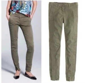 J.CREW Women's $128 Size 28 Olive Green Slim Zip Ankle Jeans - Picture 1 of 18