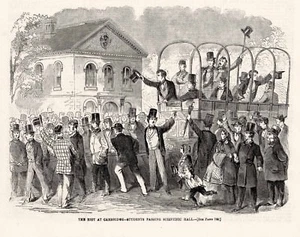 Harvard College Riot 1860 Cambridge Massachusetts Sophmores Haze estudiantes de primer año - Imagen 1 de 1