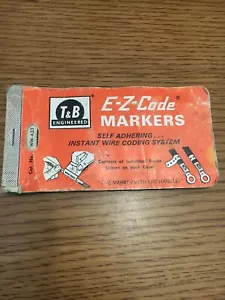 Thomas & Betts E-Z-Code Pocket Pack VINTAGE Wire Markers WM-A33 - Picture 1 of 9