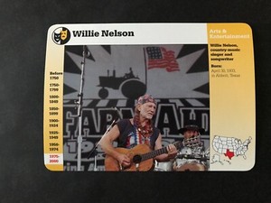 Willie Nelson Country & Western Maverick   Grolier  Collector Card