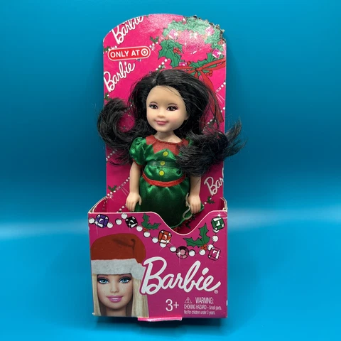 2012  Barbie Christmas Chelsea Black Hair Elf Mattel Y1194 A5 Target Exclusive Cover