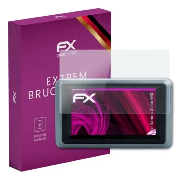 atFoliX Glasfolie für Garmin Zumo 660 Displayfolie 9H Schutzpanzer - Bild 1 von 4