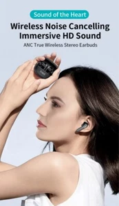 Bluetooth 5.3 iPhone/Android/Windows in-Earphones with very good bass & ANC/ENC - Picture 1 of 15
