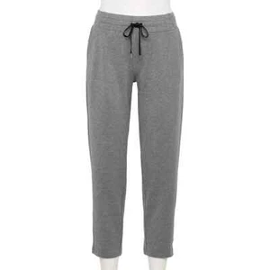 Tek Gear Women's Charcoal Weekend French Terry Ankle Pants (WT23A553RN) S/M/L/XL - Picture 1 of 5